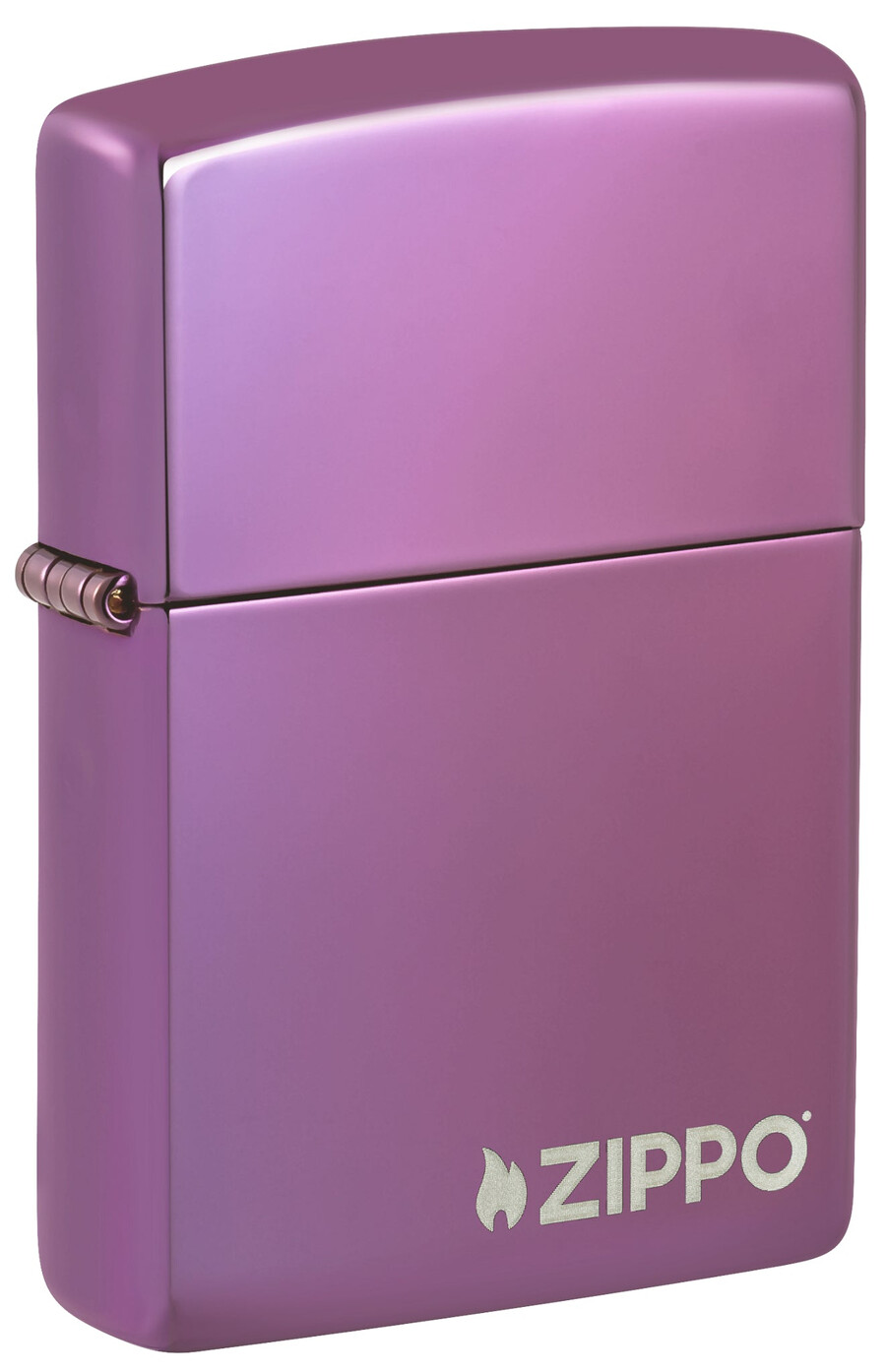 classic high polish purple zippo logo