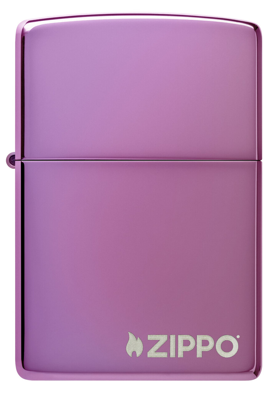 classic high polish purple zippo logo