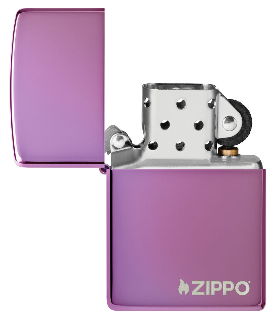 classic high polish purple zippo logo