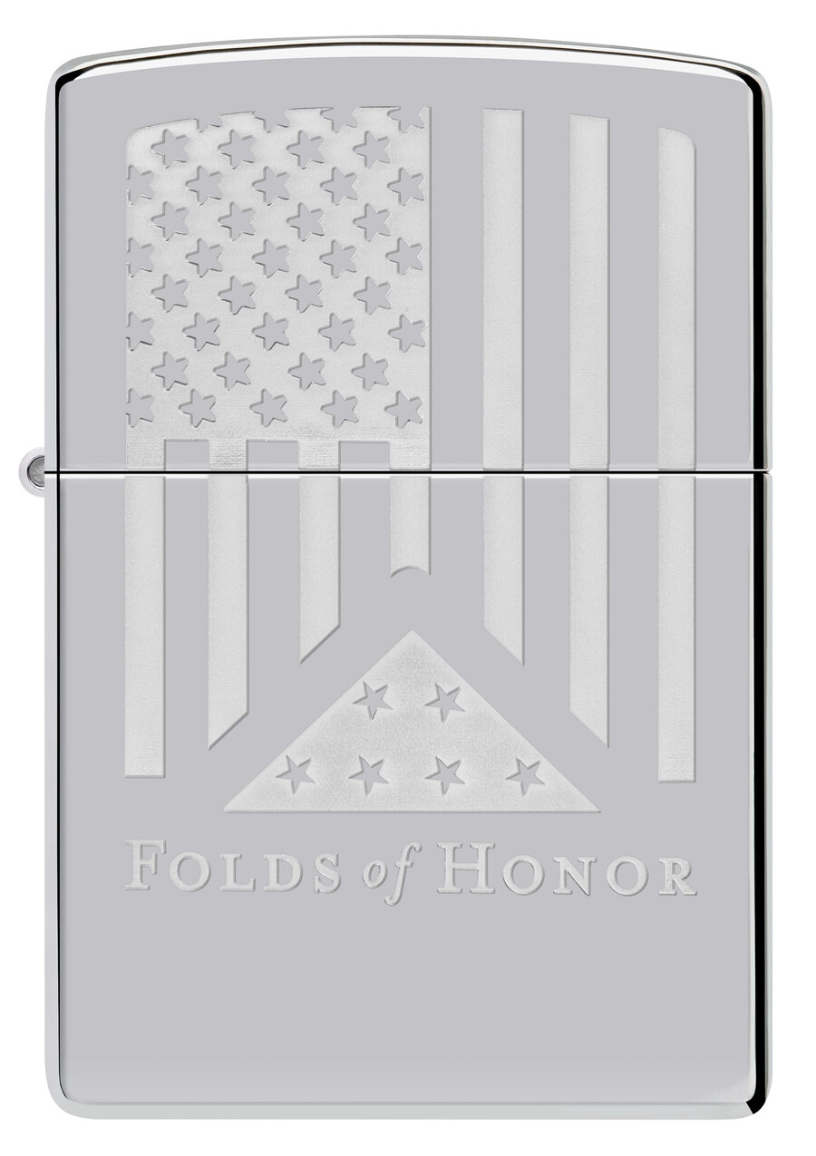 folds of honor etched flag design