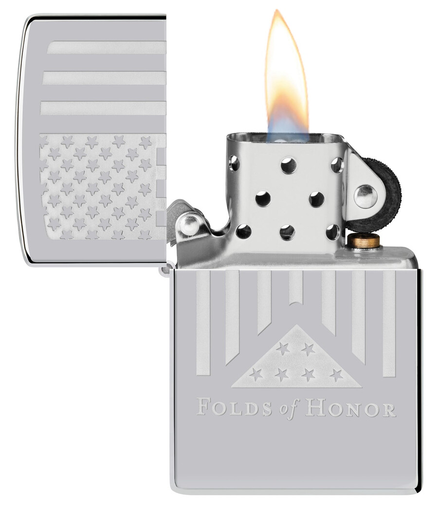 folds of honor etched flag design