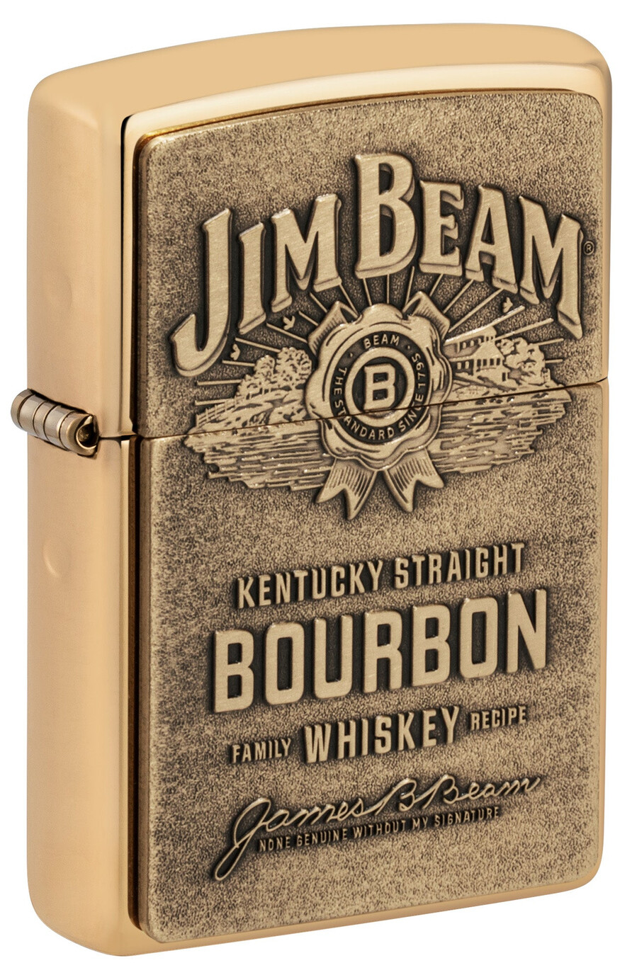 jim beam brass emblem