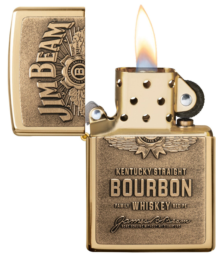 jim beam brass emblem