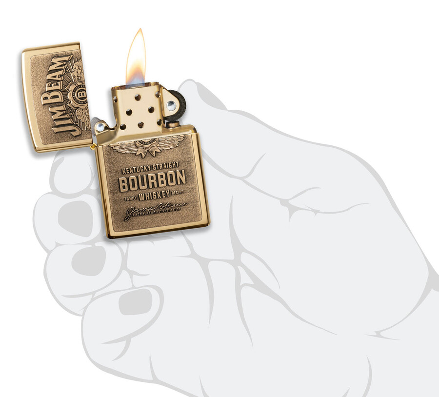 jim beam brass emblem