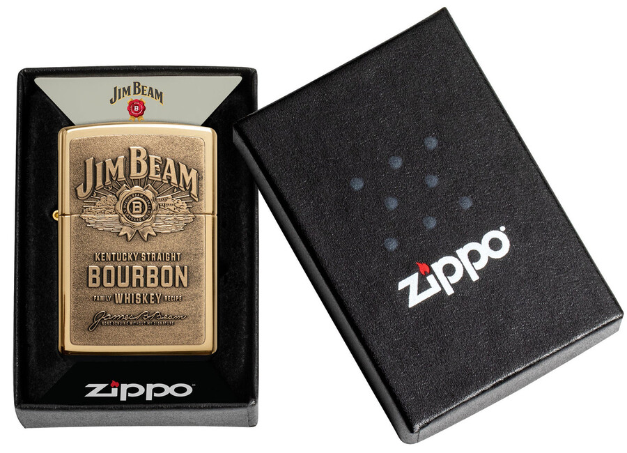 jim beam brass emblem