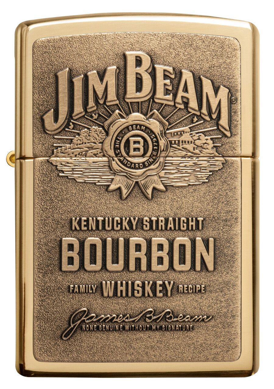jim beam brass emblem