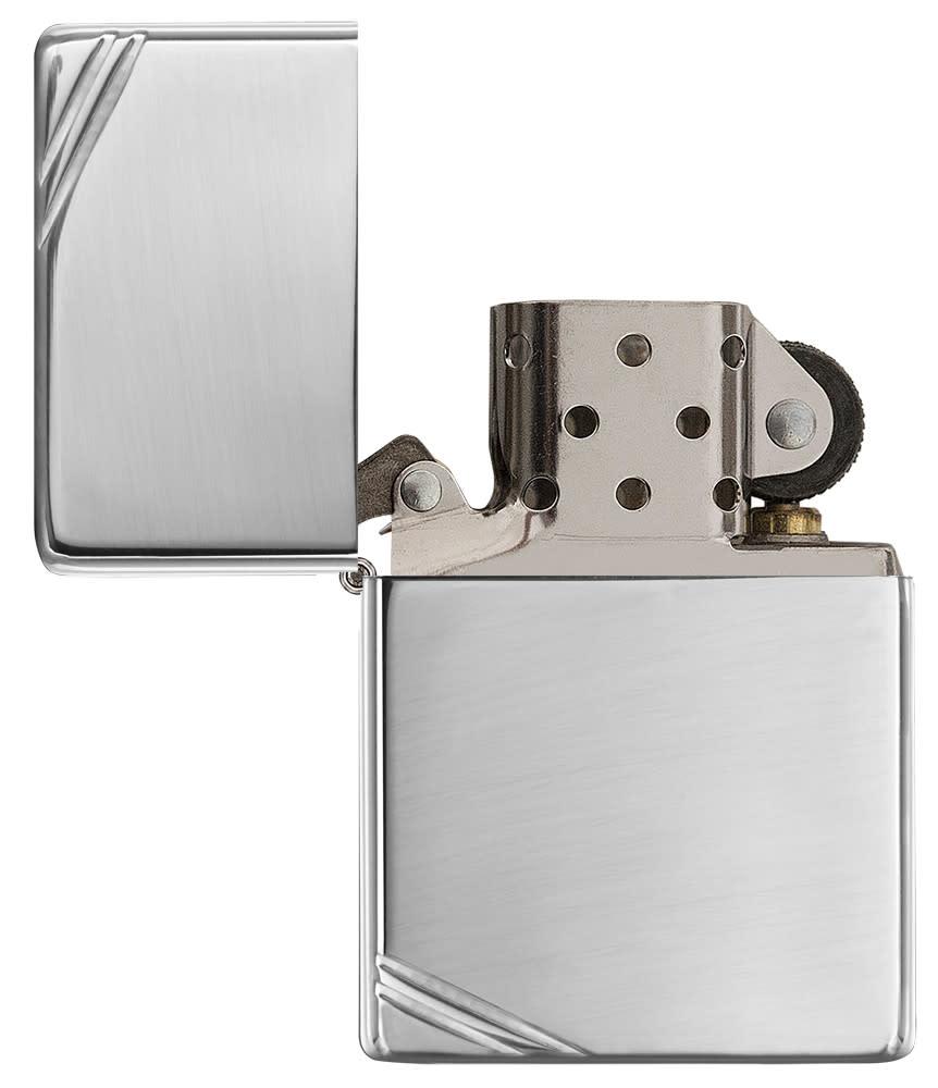 high polish chrome vintage with slashes