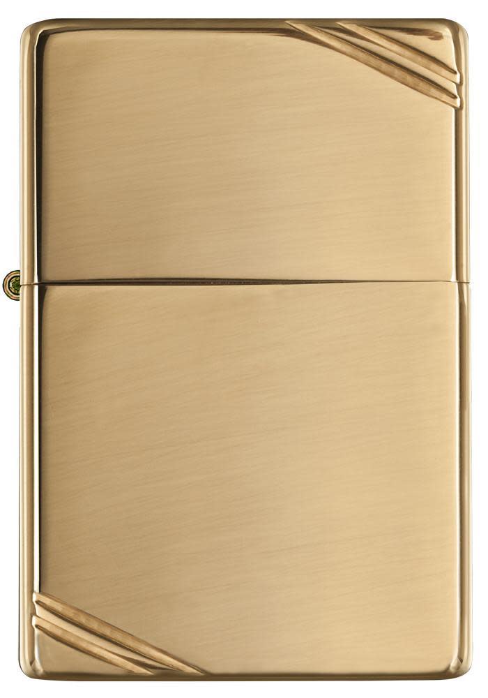 high polish brass vintage with slashes