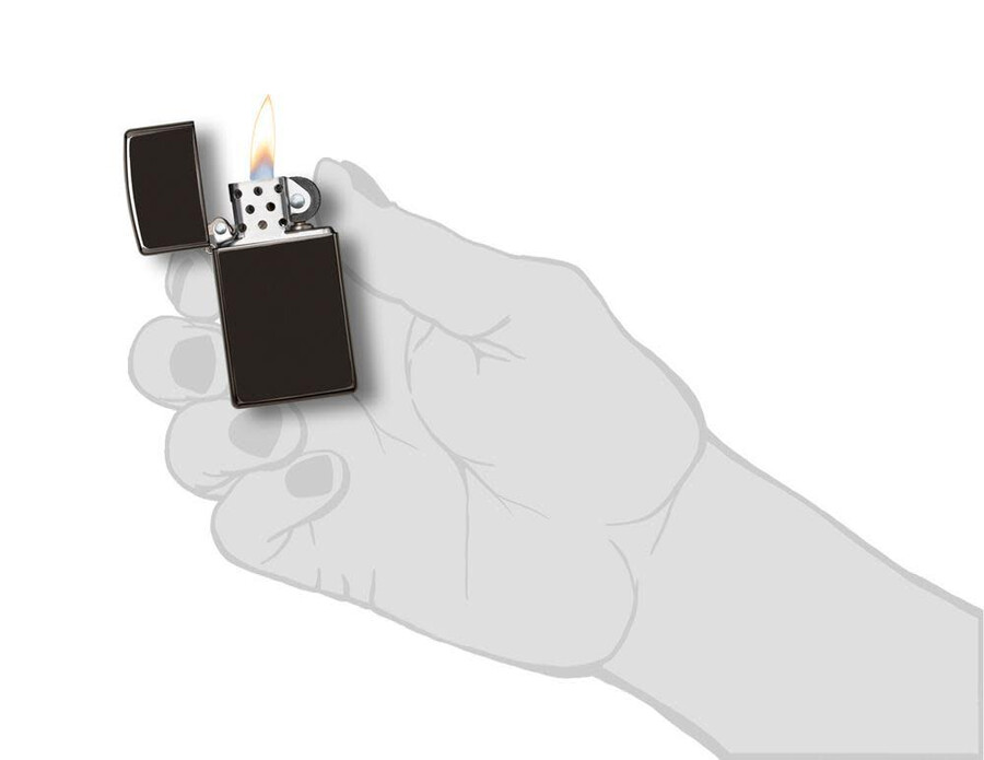 slim high polish black