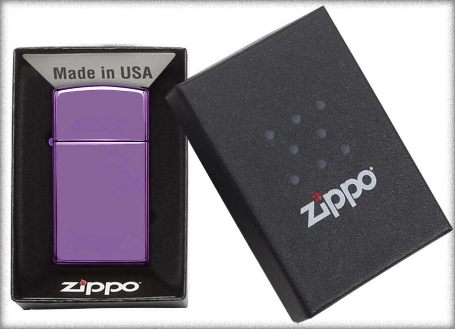 slim high polish purple