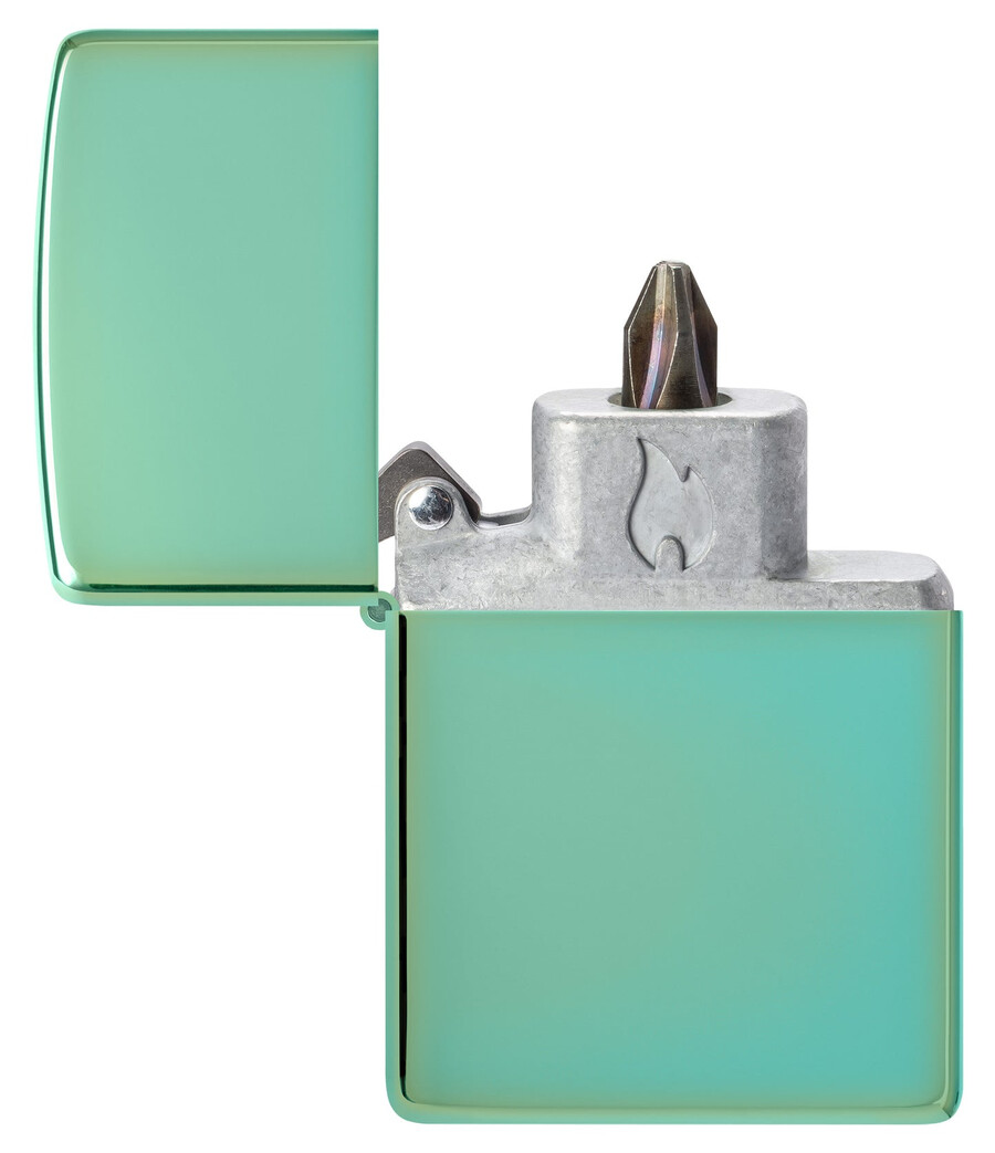 bit safe screwdriver with high polish green case