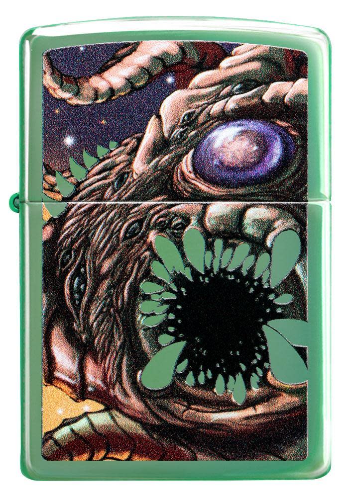 high polish green apocalypse monster design