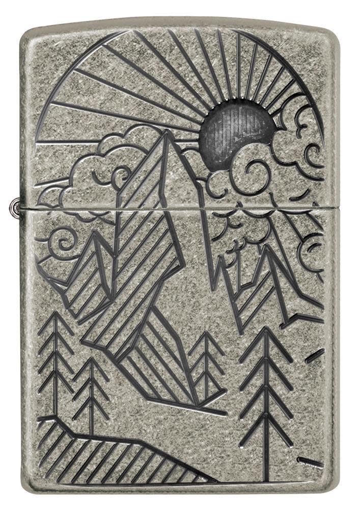 armor antique silver mountain design