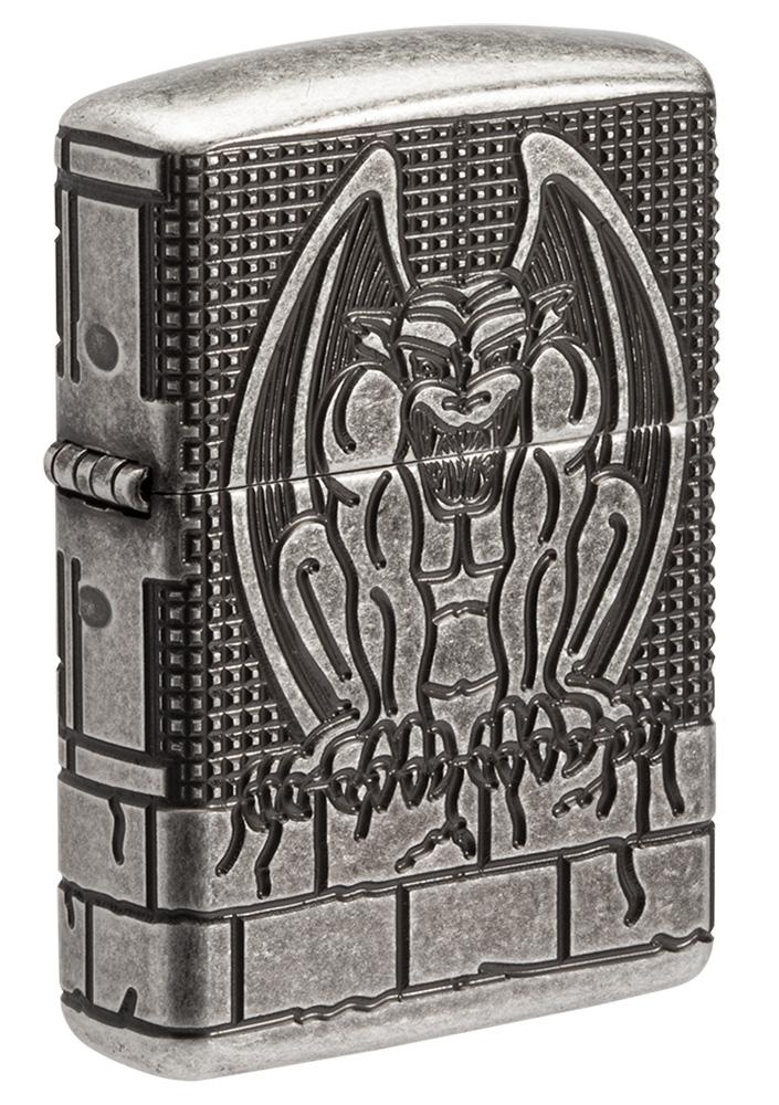 armor antique silver gargoyle