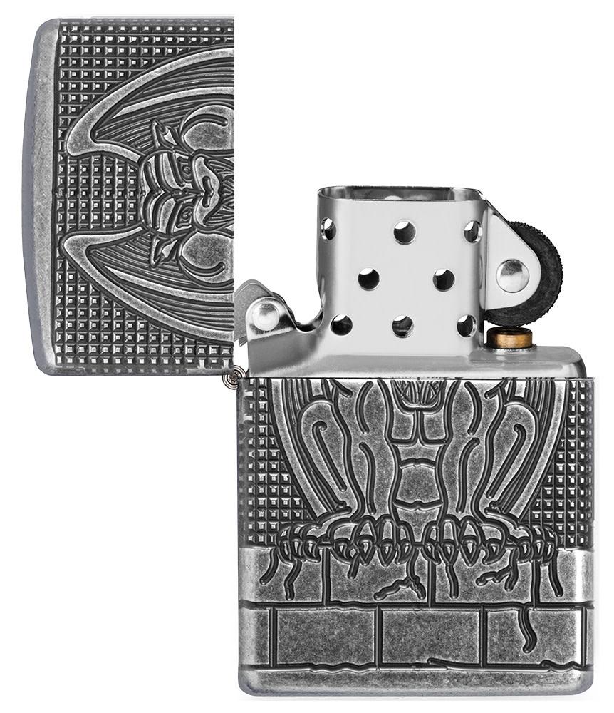 armor antique silver gargoyle