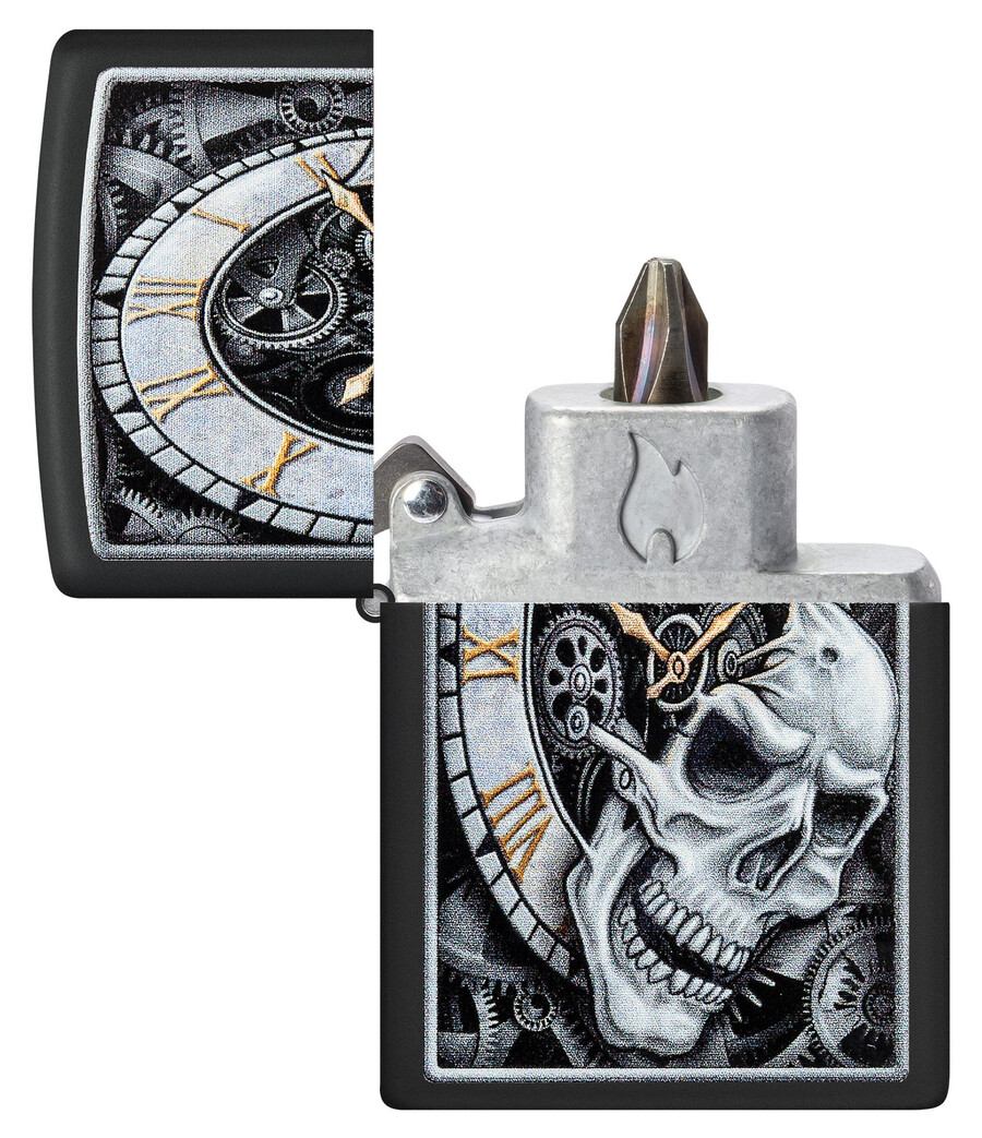 skull clock design