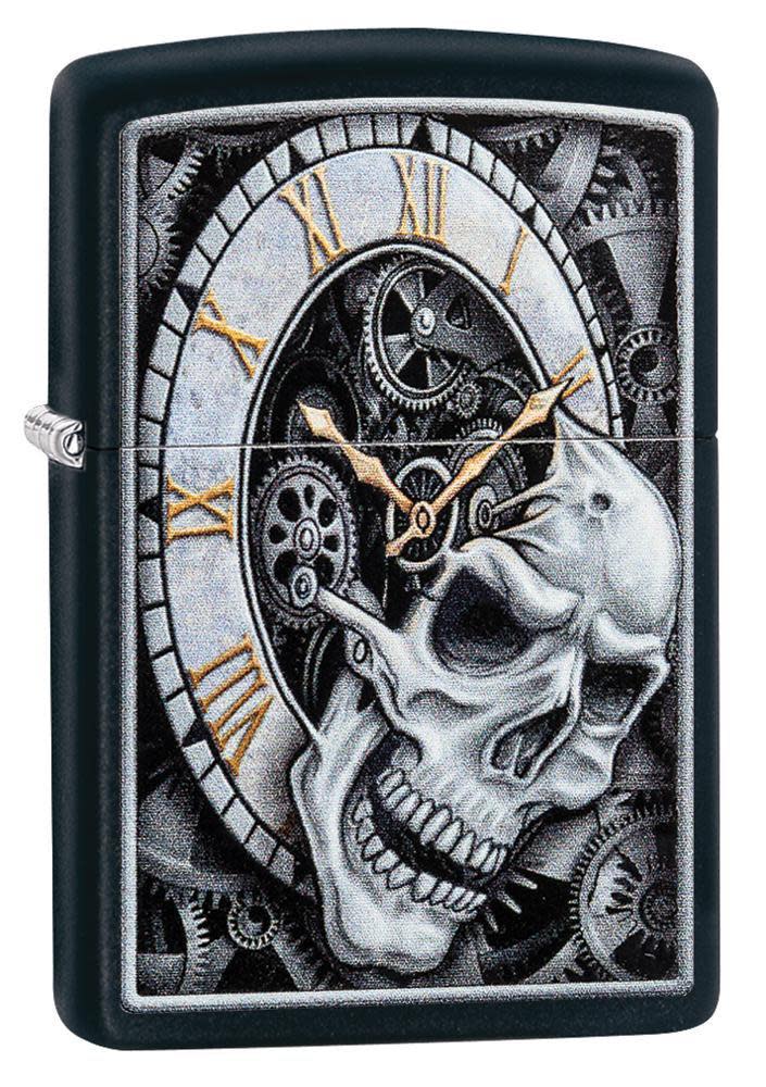 skull clock design