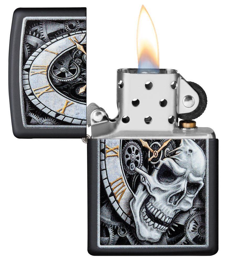 skull clock design