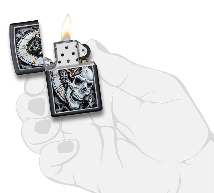 skull clock design