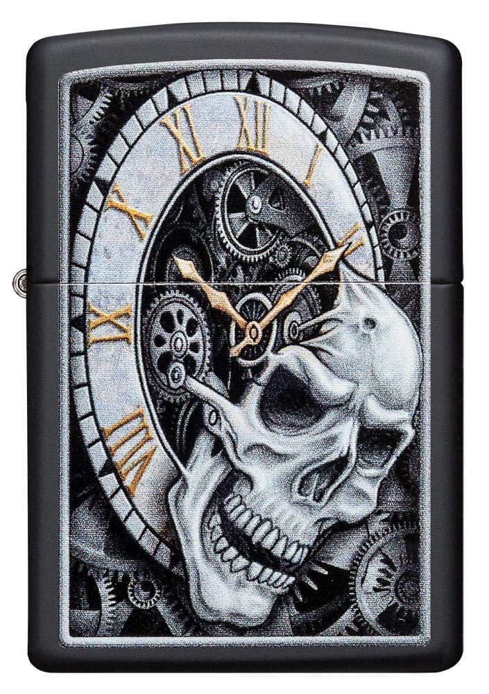 skull clock design