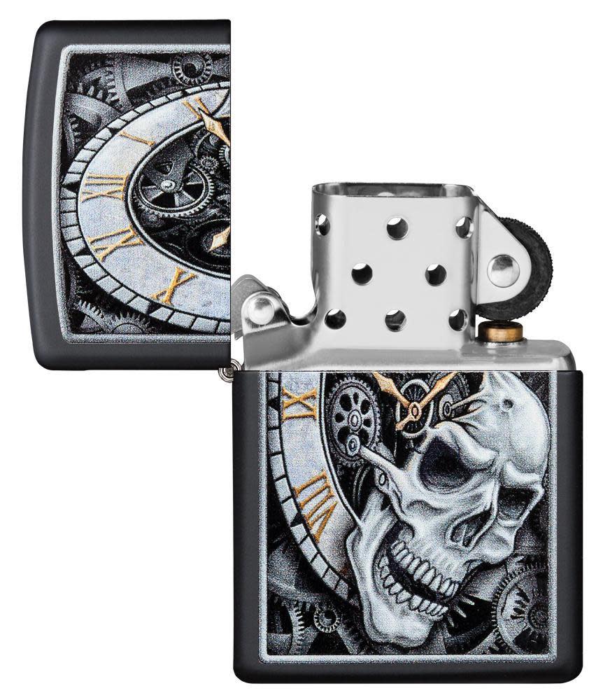 skull clock design
