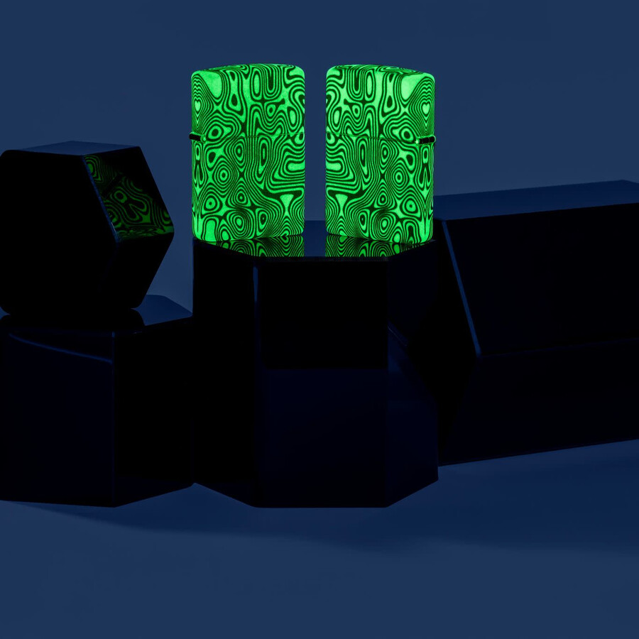 glowing swirls design