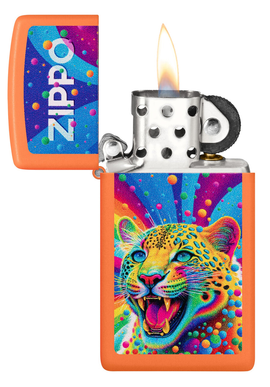 leopard zippo design