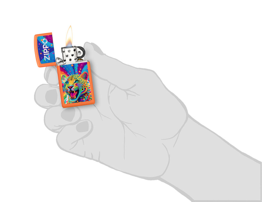 leopard zippo design