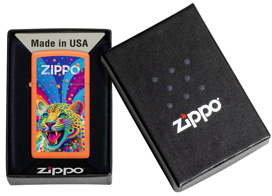 leopard zippo design