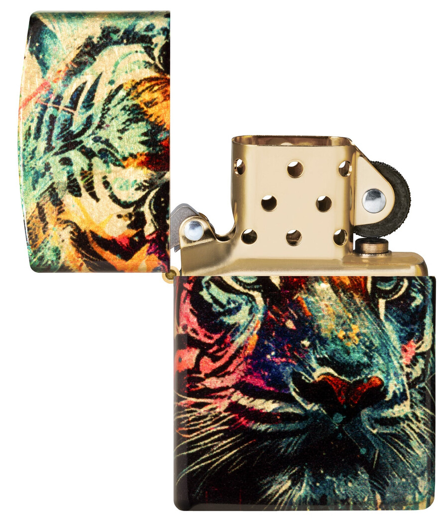 painted tiger design