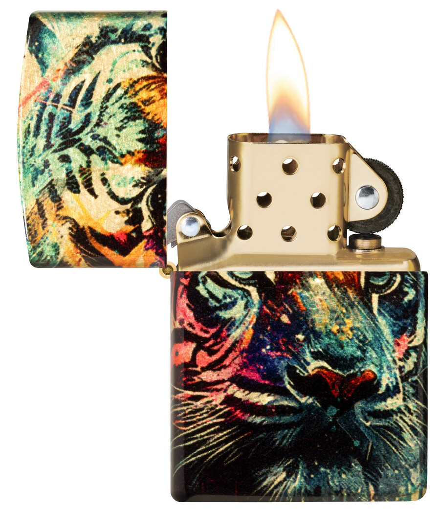 painted tiger design