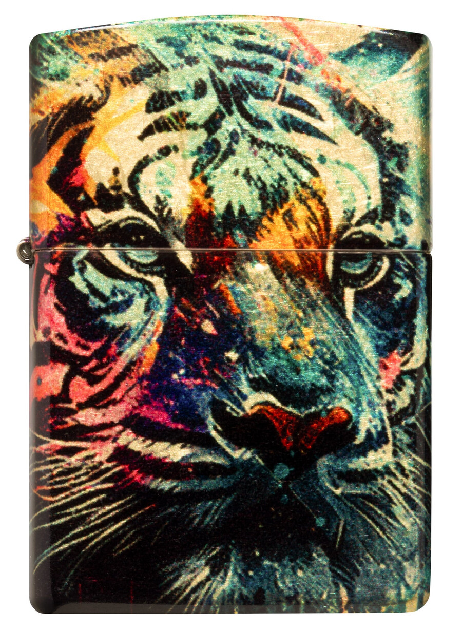 painted tiger design