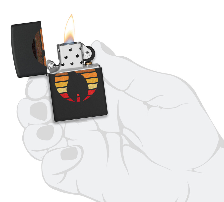 colorblock zippo design