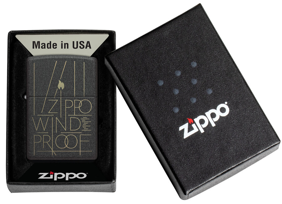 line art zippo design