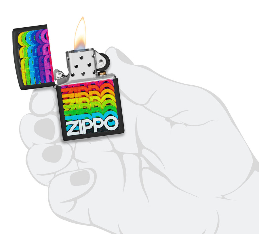 techno zippo design
