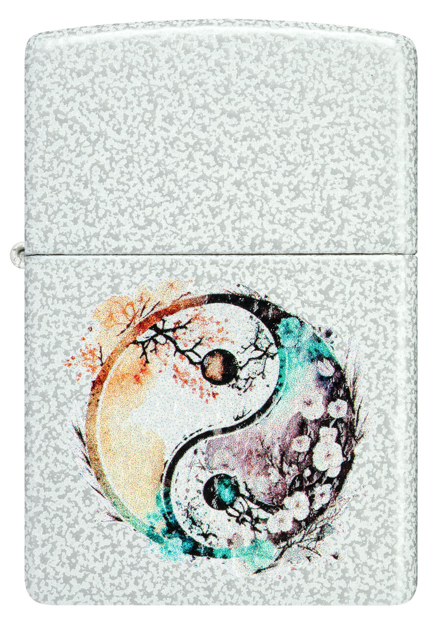 floral yin and yang design