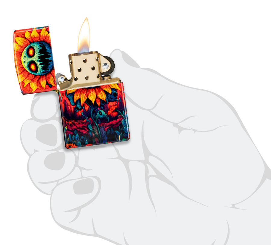 spooky sunflower design