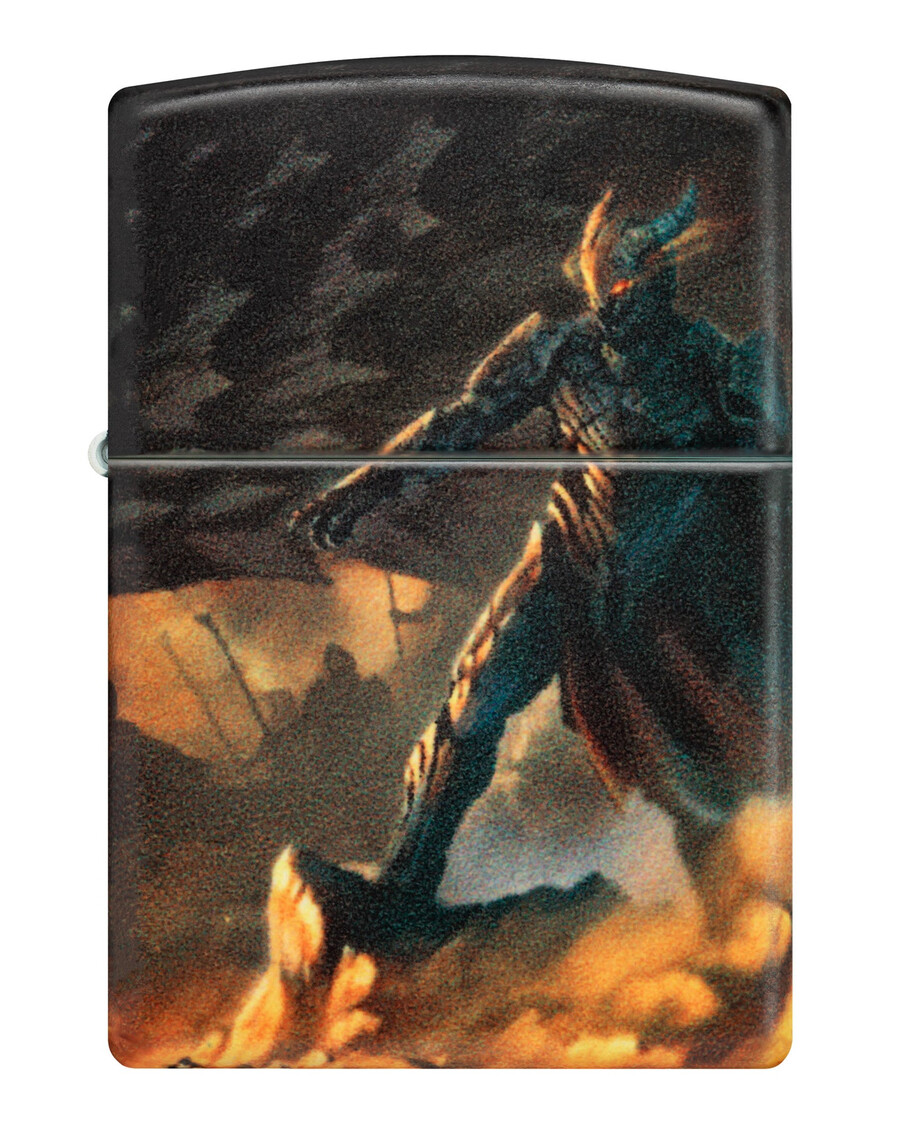 knight and dragon design