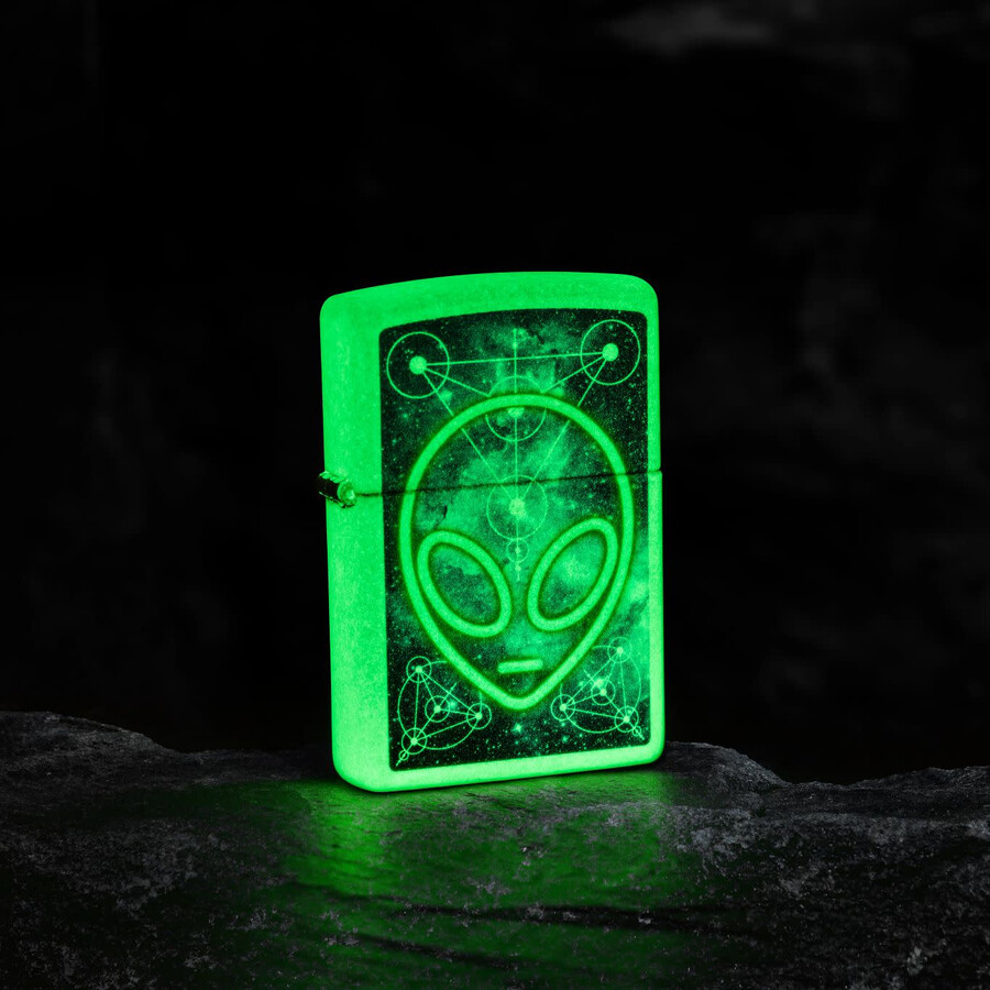 glowing alien design