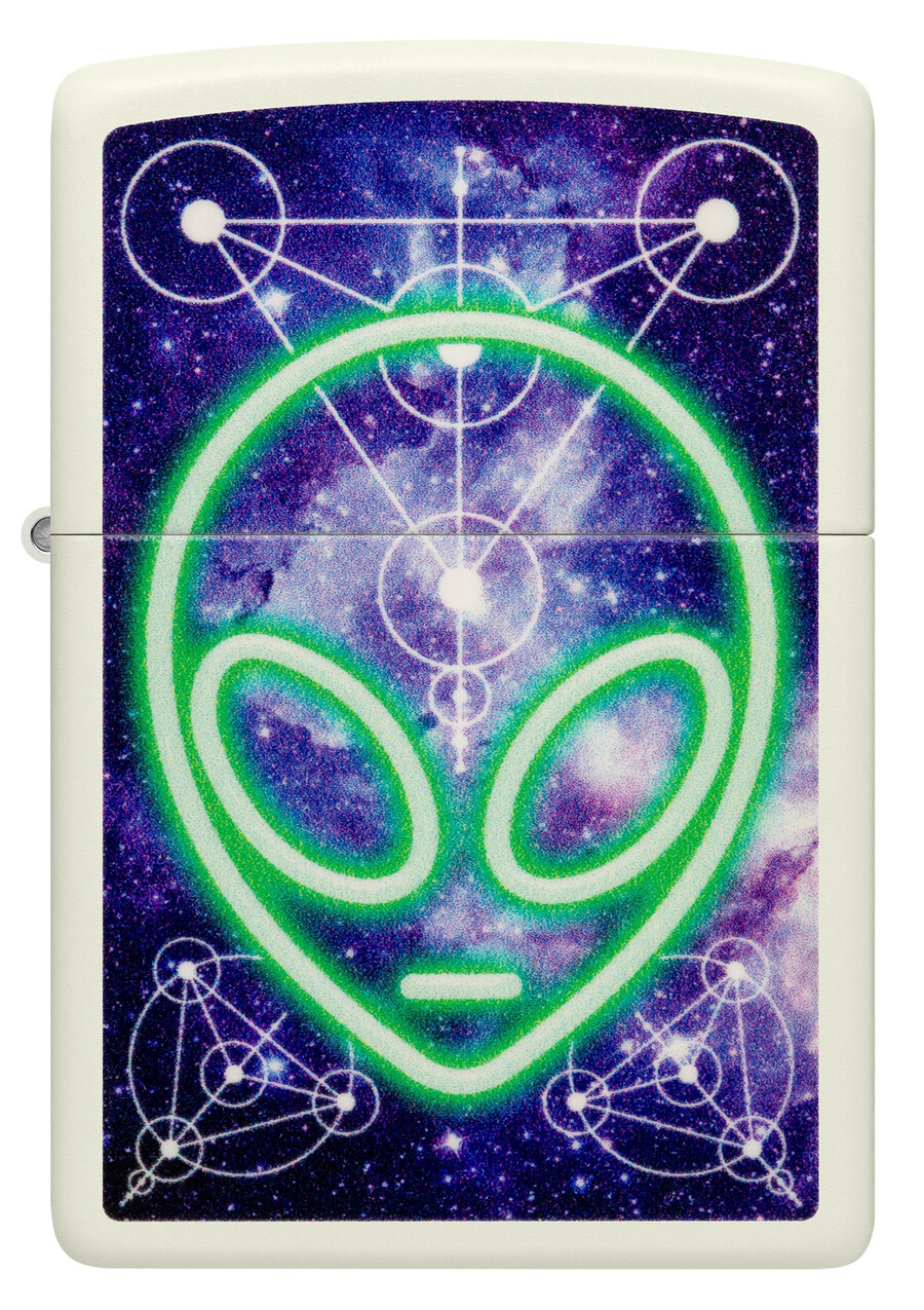 glowing alien design