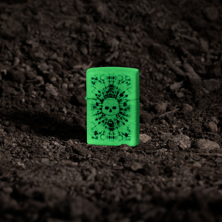 glowing skull design