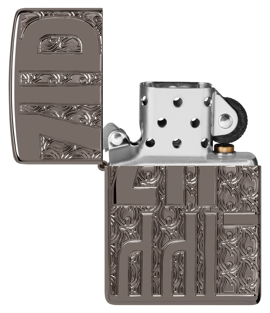 reverse carve zippo design