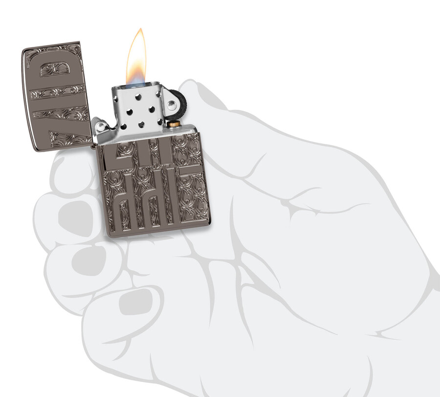 reverse carve zippo design