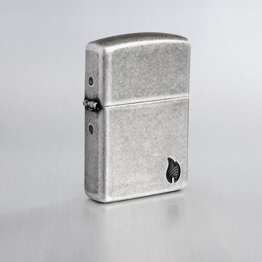 armor antique silver flame design