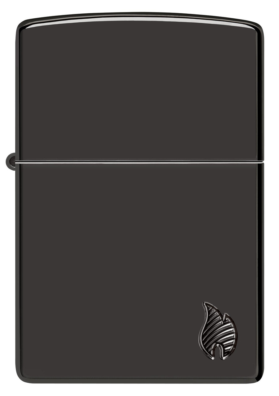 armor high polish black flame design