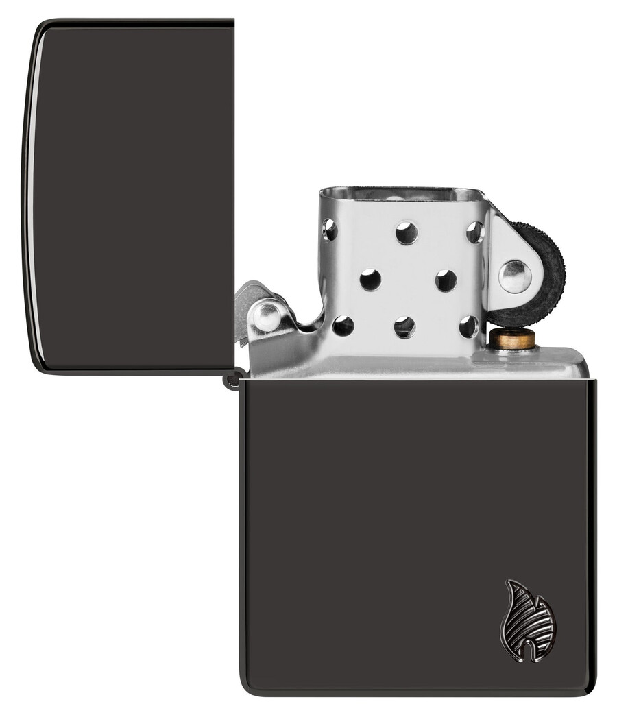 armor high polish black flame design