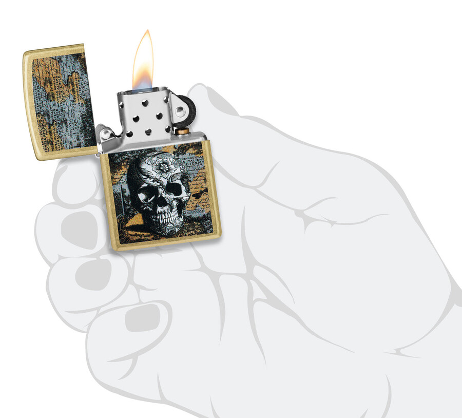 floral skull design