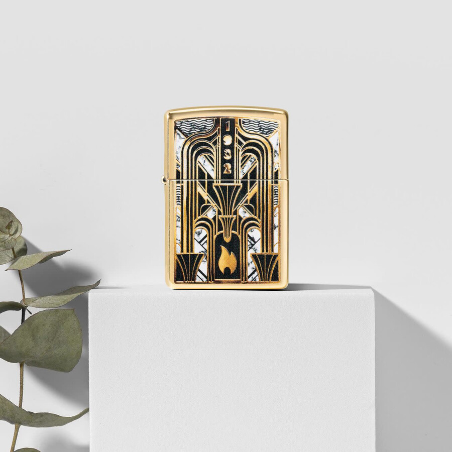 art deco flame design