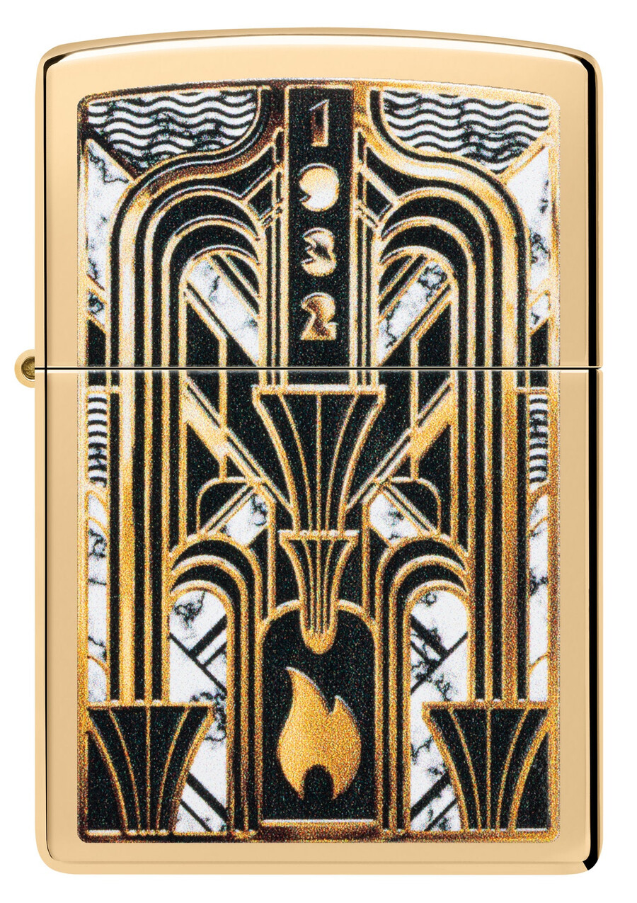 art deco flame design