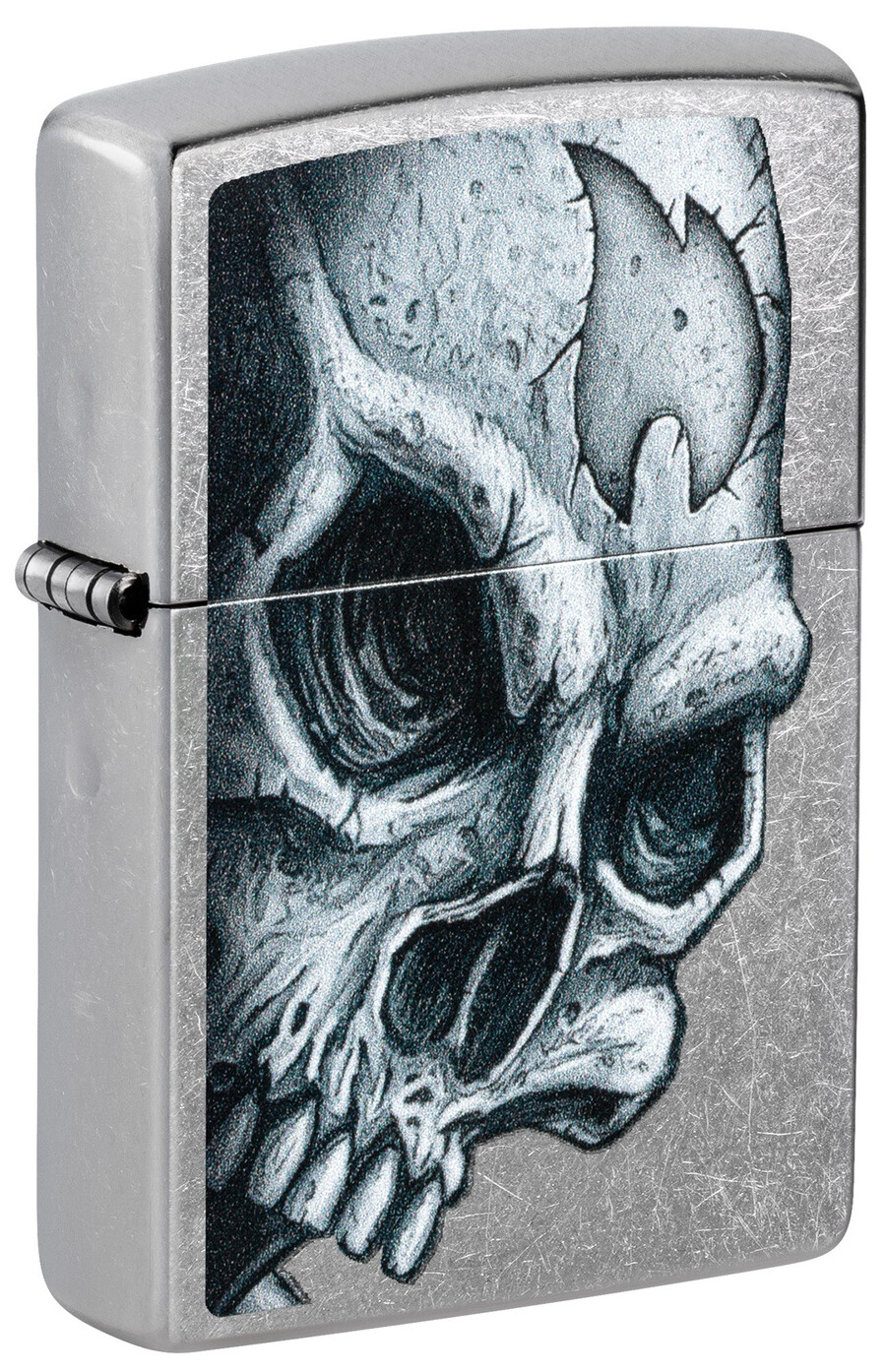 skull and flame design